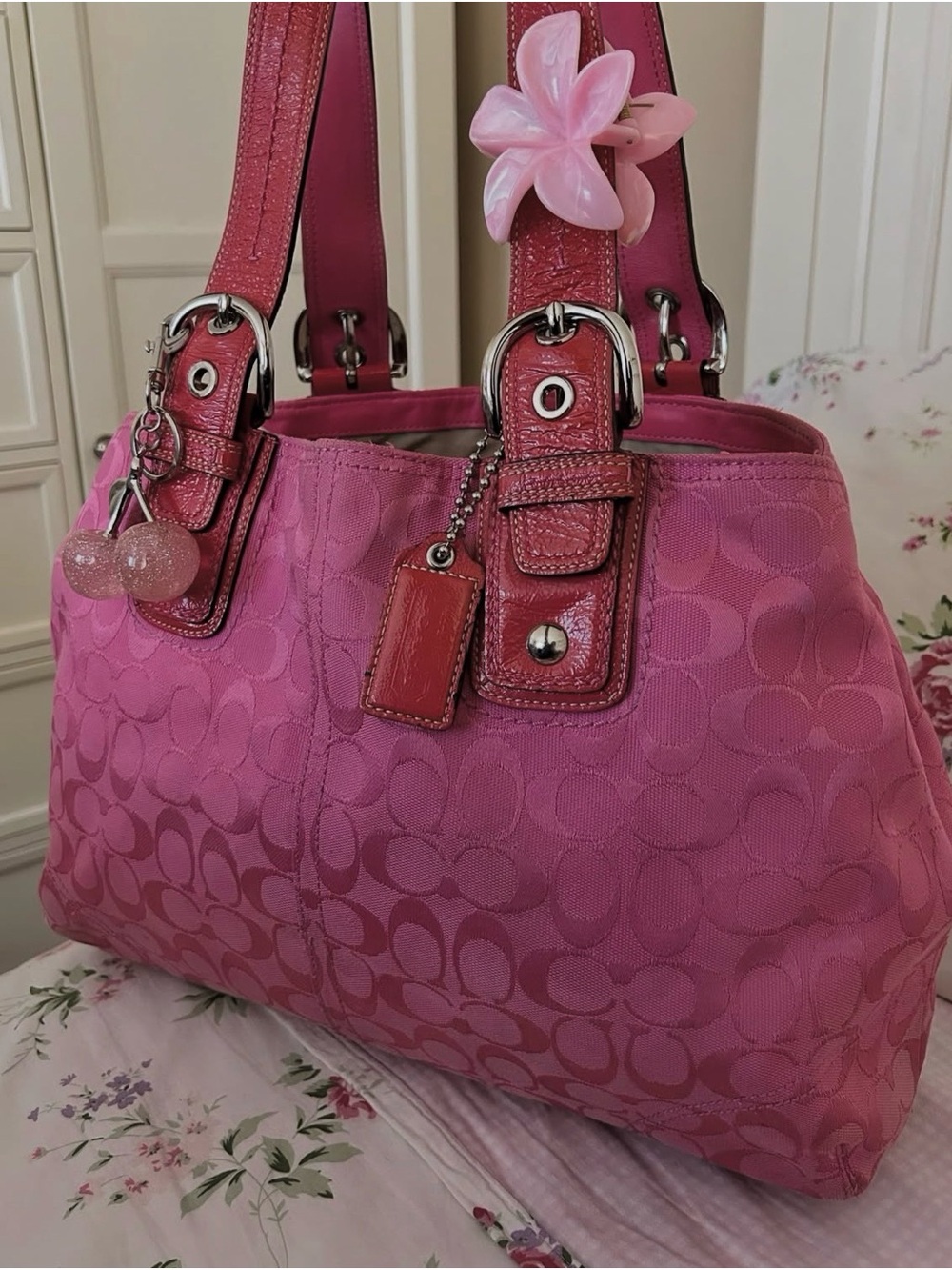 Vintage Coach Barbie Pink Soho Bag